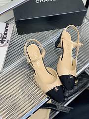 Kitlife SLINGBACKS Goatskin & Grosgrain Beige & Black - 3