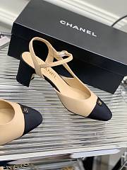 Kitlife SLINGBACKS Goatskin & Grosgrain Beige & Black - 5