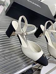 Kitlife SLINGBACKS Goatskin & Grosgrain White & Black - 4