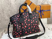 Louis Vuitton x Yayoi Kusama Taurillon Lock It Black/Red - 44x34x16cm - 2