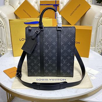 Kitlife Louis Vuitton Sac Plat Monogram Eclipse Canvas Black - 26 x 28.5 x 6 cm