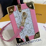 Kitlife Louis Vuitton Valisette Tresor Boxes In Pink/Gray Jacquard - 22.5 x 16x 11 cm - 6