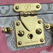 Kitlife Louis Vuitton Valisette Tresor Boxes In Pink/Gray Jacquard - 22.5 x 16x 11 cm - 4