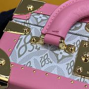 Kitlife Louis Vuitton Valisette Tresor Boxes In Pink/Gray Jacquard - 22.5 x 16x 11 cm - 2