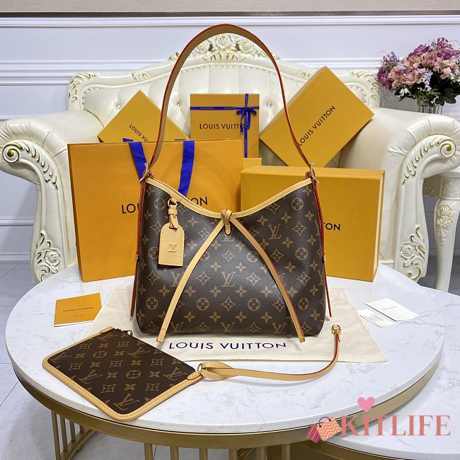  Kitlife Louis Vuitton CarryAll PM handbag in Monogram canvas - 29 x 24 x 12 cm  - 1