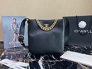 Chanel HOBO Handbag 93660# black  - 1