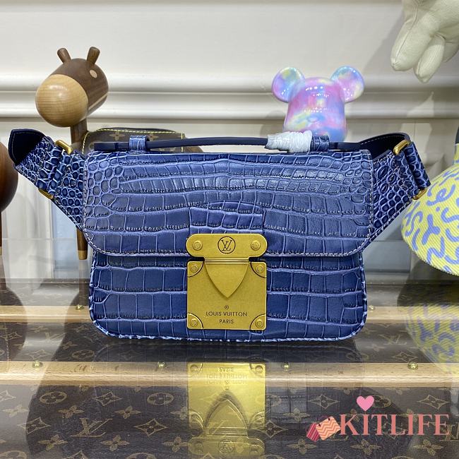 Kitlife Louis Vuitton S-Lock Sling Bag Blue - N82241 - 21 x 15 x 4 cm - 1