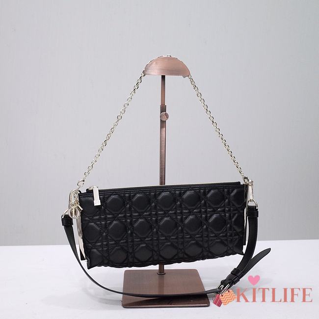 Kitlife DIOR CLUB BAG Black Cannage Lambskin -  27 x 12 x 5 cm - 1