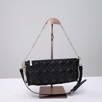 Kitlife DIOR CLUB BAG Black Cannage Lambskin -  27 x 12 x 5 cm