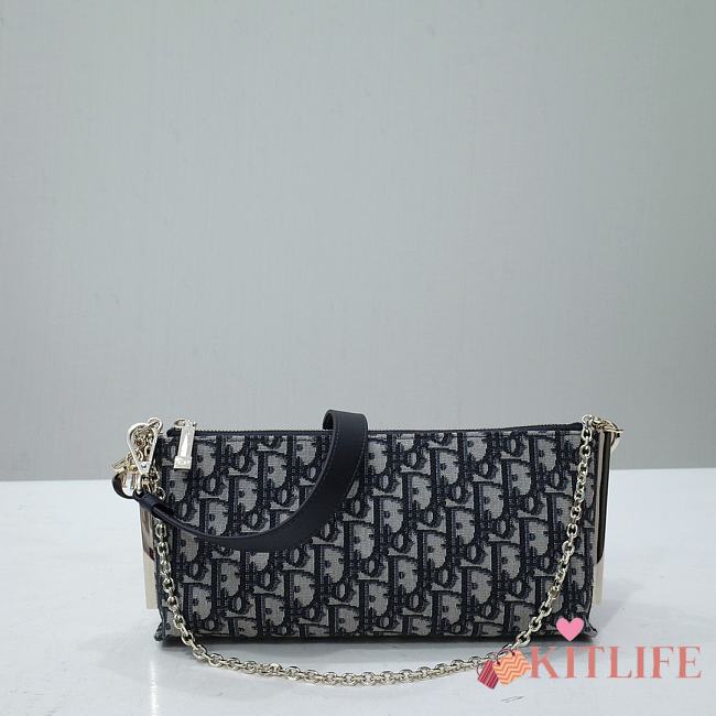 Kitlife DIOR CLUB BAG Blue Dior Oblique Jacquard - 27 x 12 x 5 cm - 1