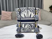 Kitlife D-Bubble bucket bag Blue Multicolor Rêve d'Infini Embroidery - 12 x 18.5 x 12 cm - 5
