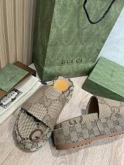 kIitlife GUCCI Brown GG Angelina Sandals - 3