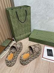 kIitlife GUCCI Brown GG Angelina Sandals - 2