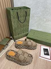 kIitlife GUCCI Brown GG Angelina Sandals - 4