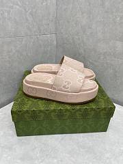 kITLIFE GUCCI Beige Platform Slides ss 2023 - 5