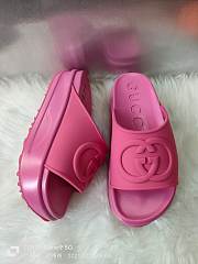 Kitlife GUCCI Miami rubber platform slides Pink ss 2023 - 3