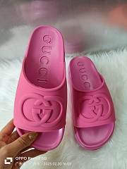 Kitlife GUCCI Miami rubber platform slides Pink ss 2023 - 5