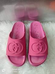 Kitlife GUCCI Miami rubber platform slides Pink ss 2023 - 6