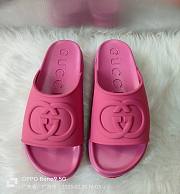 Kitlife GUCCI Miami rubber platform slides Pink ss 2023 - 1