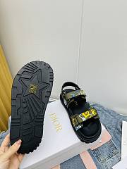 Dior Sandal Green Multicolor Technical Fabric Embroidered - 4