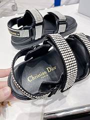 Kitlife Dior Sandal Crystal Black Lambskin - 5