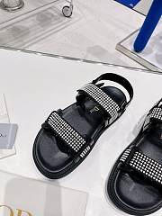 Kitlife Dior Sandal Crystal Black Lambskin - 2