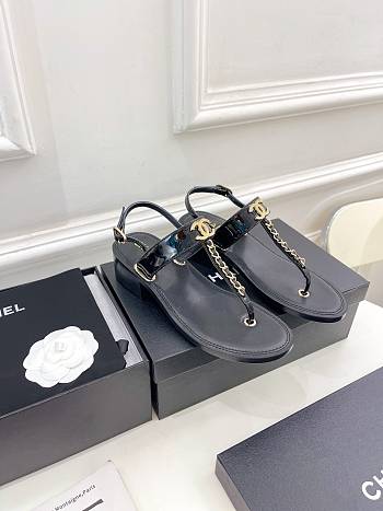 Kitlife Chanel Sandal Black 001