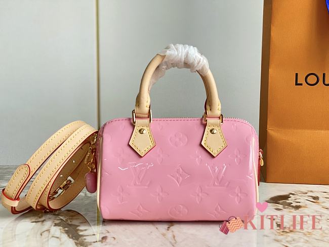 Kitlife Louis Vuitton Nano Speedy Mochi Pink - 16 x 10 x 7.5 cm  - 1
