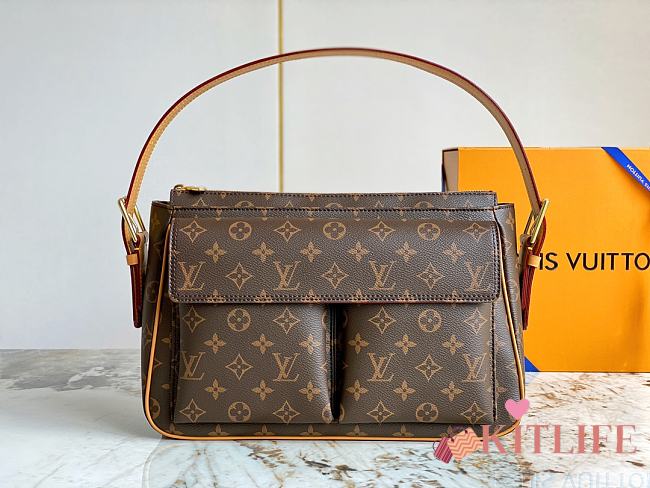 Kitlife LOUIS VUITTON Monogram Canvas Viva Cite GM Bag - 32 x 10 x 20 cm - 1