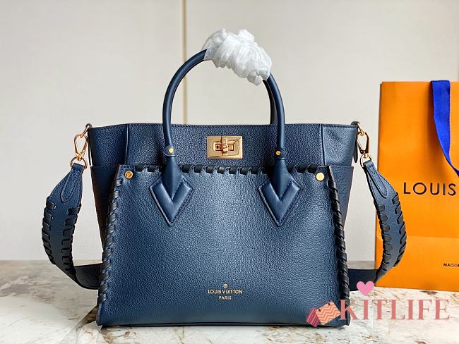 Kitlife Louis Vuitton On My Side PM Bag Blue - M21569 - 30.5 x 24.5 x 14 cm - 1