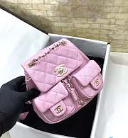Kitlife Chanel Small Backpack Pink SS 2023 - 17.5 x 16.5 x 10 cm - 2