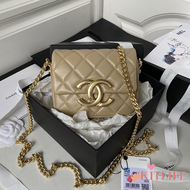 Kitlife Chanel Mini Vintage Beige SS 2023 - AS3855 - 11x14.5x3.3 cm - 1