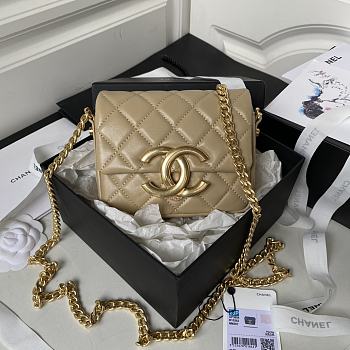 Kitlife Chanel Mini Vintage Beige SS 2023 - AS3855 - 11x14.5x3.3 cm