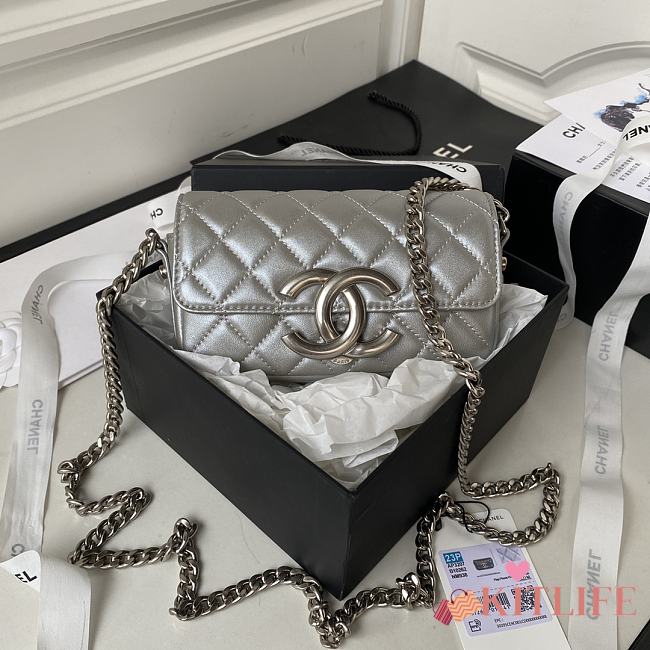 Kitlife Chanel Mini Vintage Sliver SS 2023 - AS3207 - 10X17.2X3.3 cm - 1