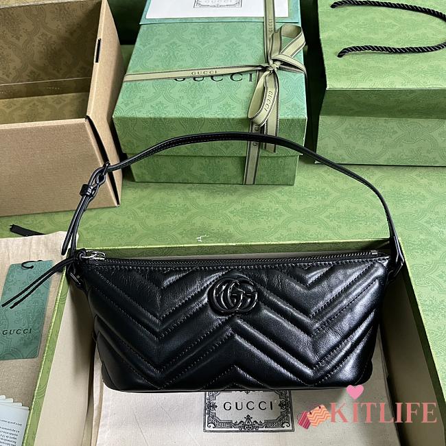 Kitlife GG Marmont small shoulder bag black - 739166 - 23x12x10 cm - 1