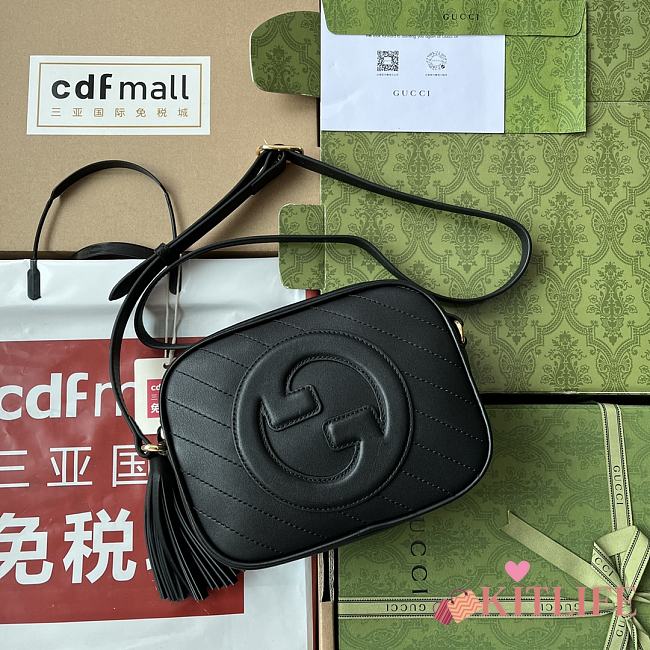 Kitlife Gucci Blondie small shoulder bag Black - 21x15.5x5 cm - 1
