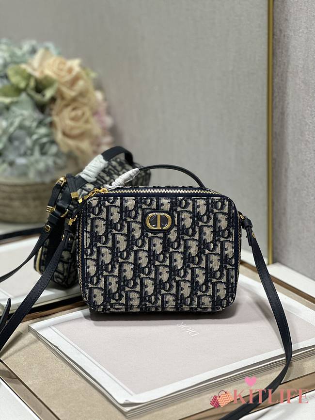 Kitlife Dior Caro box bag Quilted Macrocannage Calfskin - 18×13×5 cm - 1