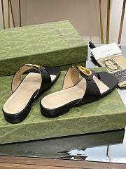 Kitlife GUCCI GG Leather Thong Sandals  - 3