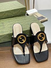 Kitlife GUCCI GG Leather Thong Sandals  - 4