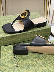 Kitlife GUCCI GG Leather Thong Sandals  - 5