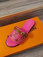 Kitlife Louis Vuitton logo slides Black/beige/white/pink - 4