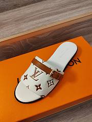 Kitlife Louis Vuitton logo slides Black/beige/white/pink - 5