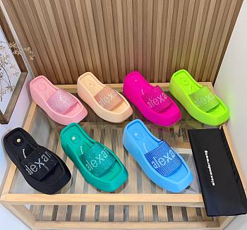 Kitlife Alexande* wang SS 2023 Slides Pink/Light pink/Green/Black/Blue