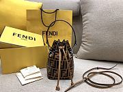 Kitlife Fendi Mon Tresor Brown leather mini bag - 12x18x10 cm - 5