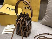 Kitlife Fendi Mon Tresor Brown leather mini bag - 12x18x10 cm - 3