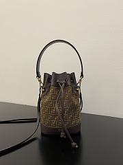 Kitlife Fendi 8BS010 AFIS MINI MON TRESOR Bag Brown - 12x18x10 cm  - 1