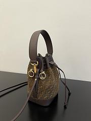 Kitlife Fendi 8BS010 AFIS MINI MON TRESOR Bag Brown - 12x18x10 cm  - 3