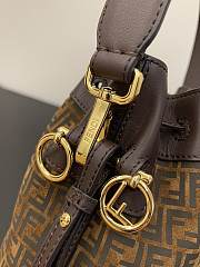 Kitlife Fendi 8BS010 AFIS MINI MON TRESOR Bag Brown - 12x18x10 cm  - 5