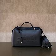 Kitlife Fendi By The Way Medium Black leather Boston bag - 28x15x13 cm - 2