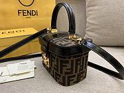 Kitlife Fendi Brown Zucca Canvas Vanity Bag - 17x12x9 cm - 4